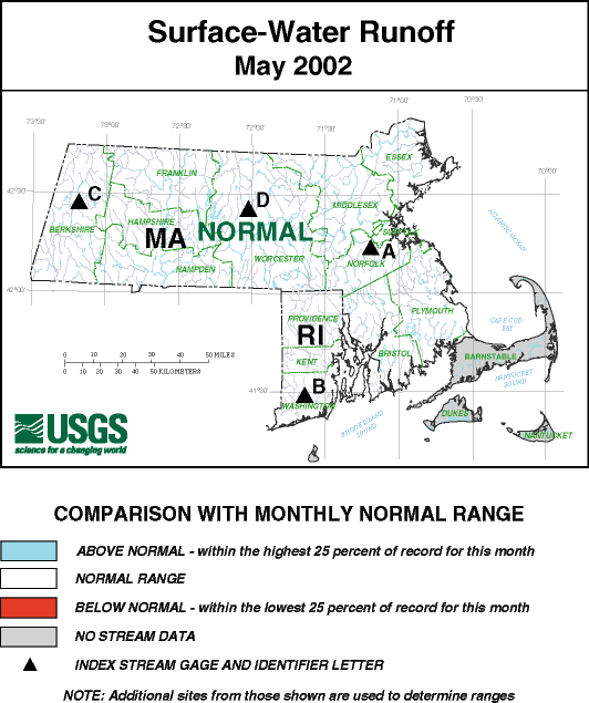 Surface-Water runoff map - 05/2002