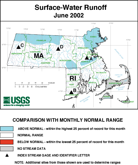 Surface-Water runoff map - 06/2002