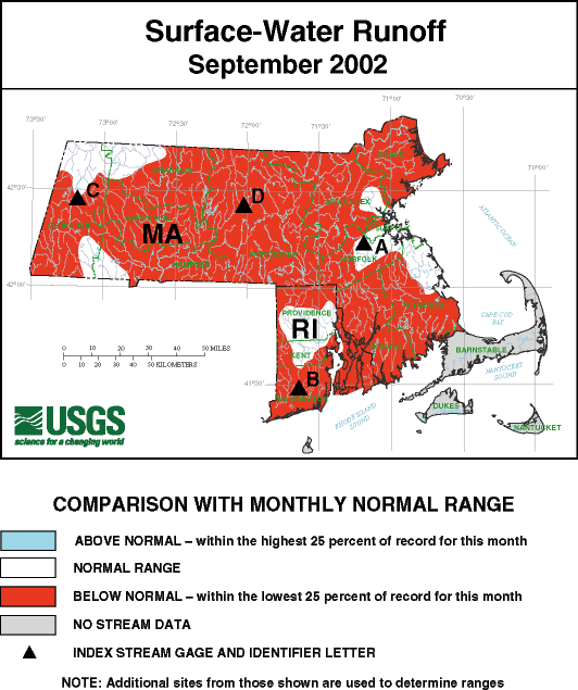 Surface-Water runoff map - 09/2002