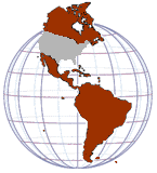 image is globe of western hemisphere region