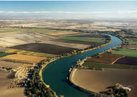 aerial photo of farm