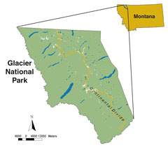 location of Glacier National Park