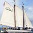 The Alma, a scow schooner originally built in 1891.