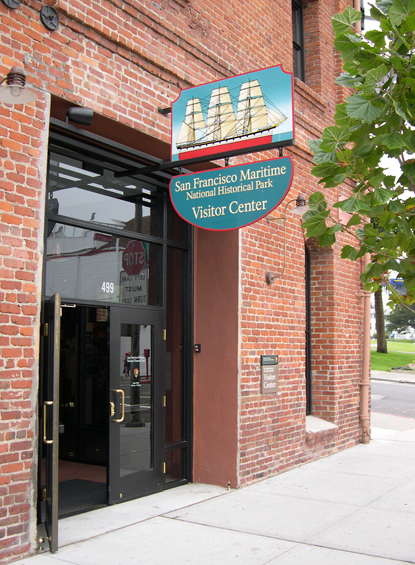 Exterior view of the park's visitor center.