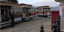 The last stop and turnaround point for the Powell/Hyde cable car line.