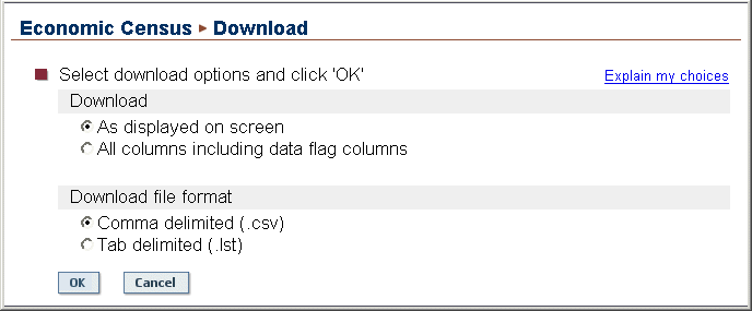 Download format page