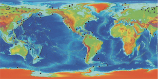 Figure 1. Global inventory of gas hydrate occurrence.