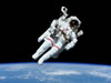 untethered astronaut on EVA