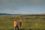 Leveling survey at Yellowstone.