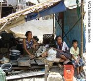 Victims of Cyclone Nargis in Laputta township in the Irrawaddy Delta of Burma