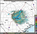 Local Radar for Austin/San Antonio, TX - Click to enlarge