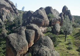 Rock formations near Resurrection Wall