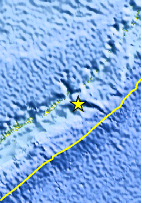 Small map showing earthquake