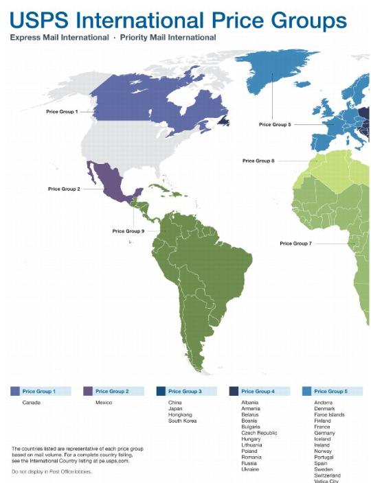 World Map - Western Hemisphere