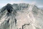 Horseshoe-shaped crater of Mount St. Helens, Washington