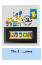 The Simpsons stamps, collectibles and related merchandise.