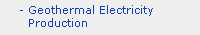 Geothermal Electricity Production