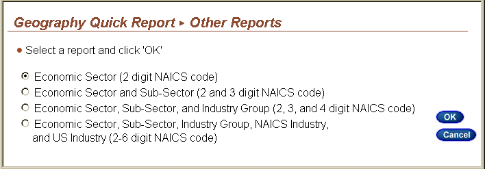 image of Quick Report (selection of 2-6 digits)