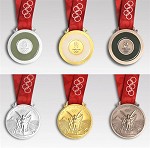 View of Beijing Olympics medals design