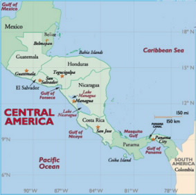 CAFTA-DR Area Map