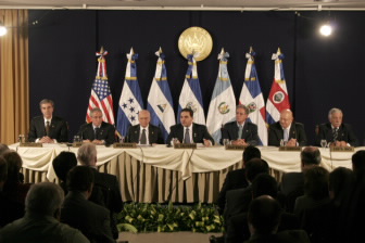 Secretary Gutierrez with CAFTA Heads of State in El Salvador, October 2005
