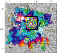 First InSAR image showing uplift