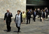 Jacinta Camara gives Defense Secretary Robert M. Gatesa tour of the National Museum of Anthropology, Mexico City, Mexico, April 29, 2008.  