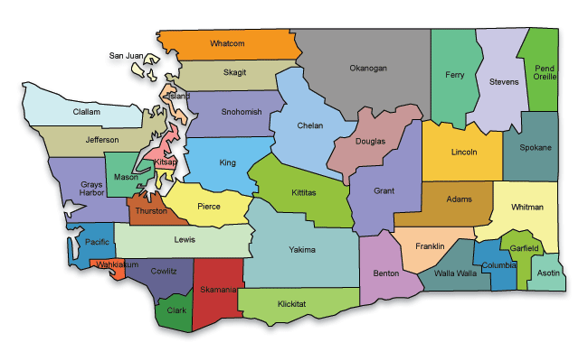Map of Washington State - Click on a county to see ACP resources