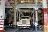 Defense Secretary Robert M. Gates tours the tactical and combat vehicle production lines at Red River Army Depot with Davis May, right, tactical division chief, during a visit to the facility in Texarkana, Texas, May 2, 2008.  