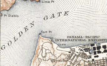 Sample San Francisco 1915 map