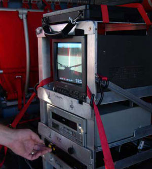Digital video and recording system used aboard aircraft during coastal oblique video and photography missions.