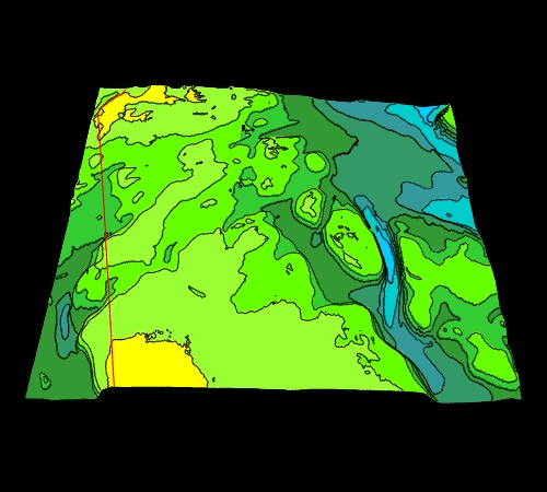 Image of a contour map of Stellwagen Bank