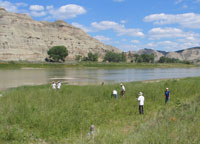 Photo of the Missouri River study area.