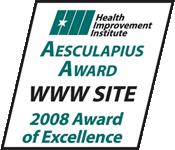Health Improvement Institute - Aesculapiud Award - WWW Site - 2008 Award of Excellence