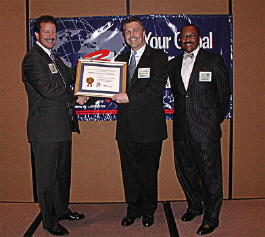 OkDEC Chairman Chuck Mills, Barry Willingham of Ameristar Fence Products, and Ronald Wilson of OK-U.S. Export Assistance Center