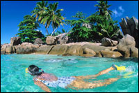 Photo: A woman swimming