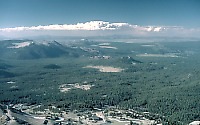 View toward the north from atop Mammoth Mountain, California