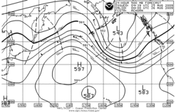 Latest 24 hour Pacific 500 mb forecast--High Seas