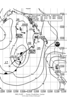 Latest 24 hour Pacific surface forecast