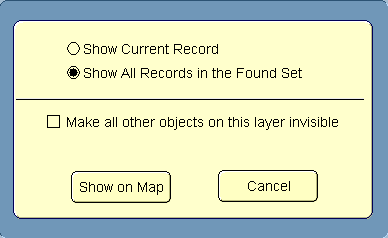 show on map dialog