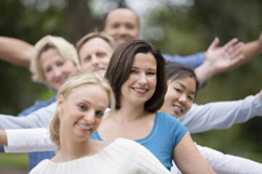 Group of smiling people