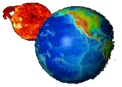 Earth and Sun Graphic