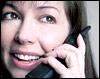 picture of a woman on the phone