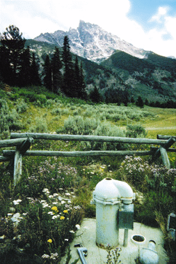 Samples from wells in undeveloped areas provide background concentrations of nutrients in ground water.