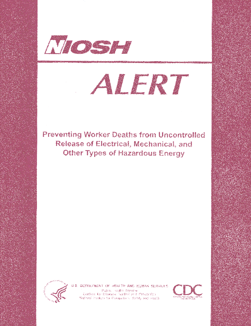 Cover image NIOSH Alert 99-110