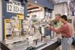 Photo: Paul Fenter (left) and Zhan Zhang at the mineral-fluid interface spectrometer at 12-ID-D (BESSRC/XOR).