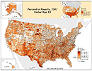 Percent of Children Under Age 18 in Poverty: 2007