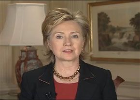 Date: 04/24/2009 Description: Secretary of State Hillary Rodham Clinton gives a video statement on World Malaria Day. State Dept Photo