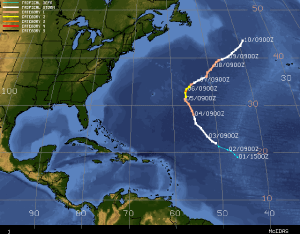 Map of Maria's track