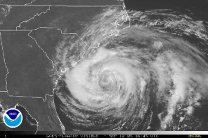 satellite image of Ophelia